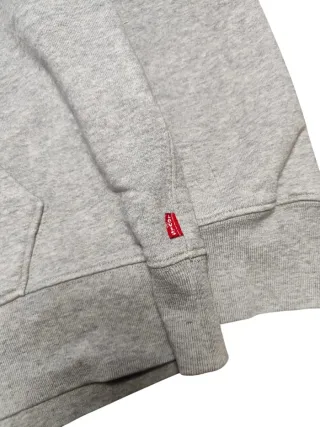 Vintage Levi's Hoodie Grey Red Logo Size M