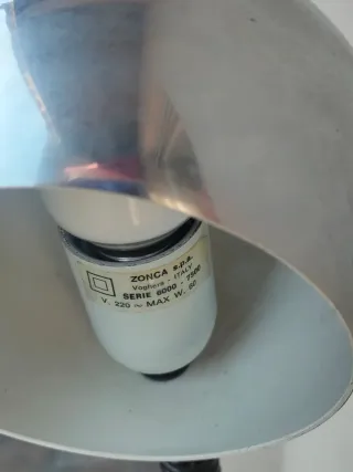 Lampada vintage Zonca metallo e plastica