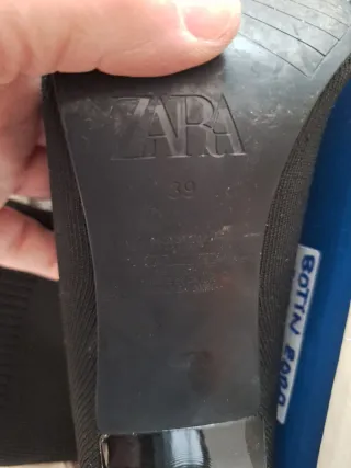 Botín elástico calcetín tacón Zara negro