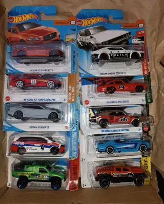 Hotwheels lote 10 coches