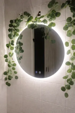 Specchio da Bagno Rotondo Illuminato 50cm