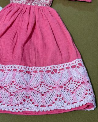 Vestido ibicenca años 80