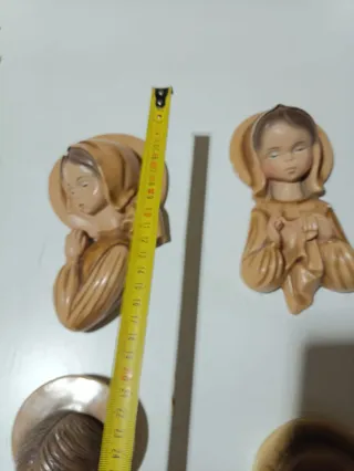 Lote 5 figuras religiosas