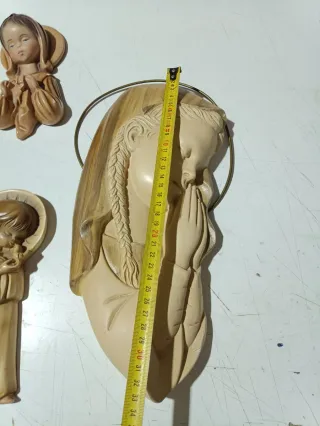 Lote 5 figuras religiosas