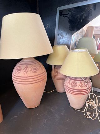 Lámparas de cerámica antiguas