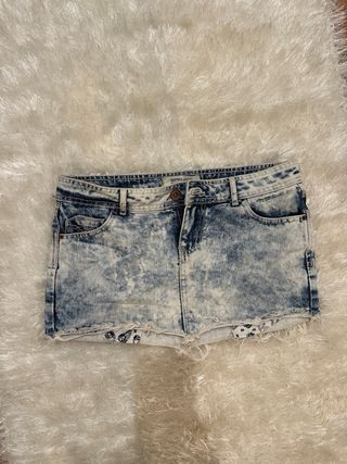 Mini Saia Cintura Baixa Vintage