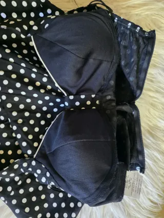 Vestito estivo donna elegante pois nero e bianco