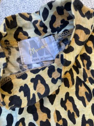 Body fantasia leopardata manica lunga tg 44/46