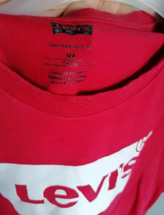 T-shirt Levi's rossa 12 anni