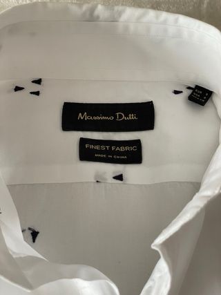 Camisa Blanca Massimo Dutti Talle S