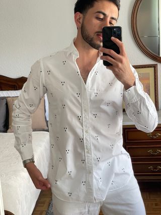Camisa Blanca Massimo Dutti Talle S
