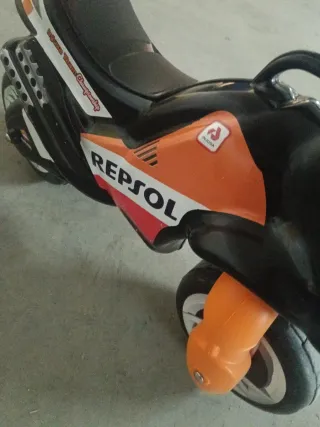 Moto de juguete Repsol para niños