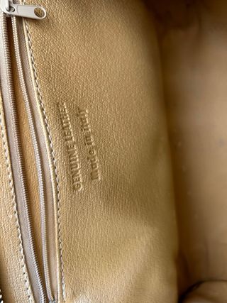 Bolso de piel auténtica negro y turquesa