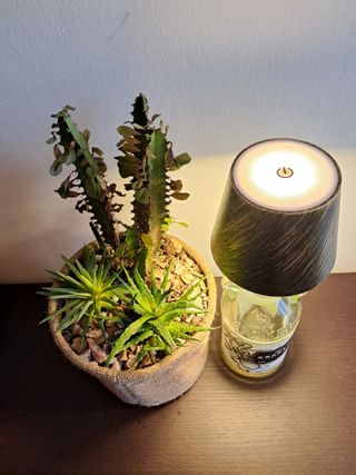 Lampada Bottiglia Rum Kraken Vetro