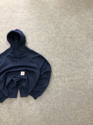 Sudadera Carhartt con Gorro Azul Marino