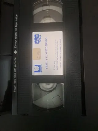 Película VHS Fievel y el Nuevo Mundo