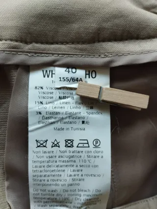 Pantaloni donna casual beige tg 40 S