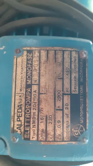 Bomba Calpeda NMDM 20/110,l/m 70.-220v.