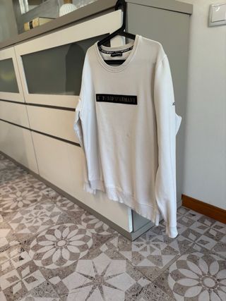 Sudadera Emporio Armani Beige Negra