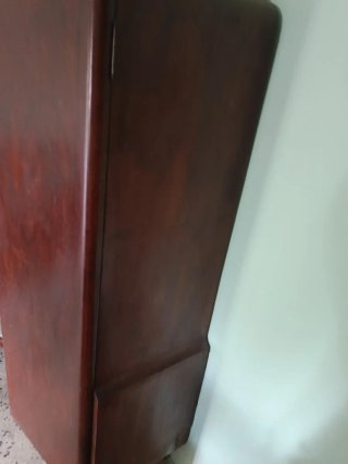 Armadio vintage legno massello con specchio