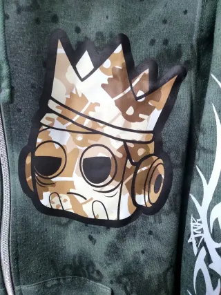 Sudadera JEANKEE Camo 3 Streetwear Custom Talla S