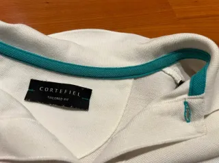 Polo blanco manga corta