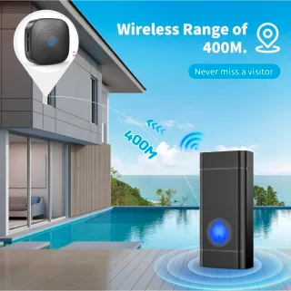 Timbre Inalámbrico Seektain Exterior IP65
