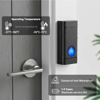 Timbre Inalámbrico Seektain Exterior IP65