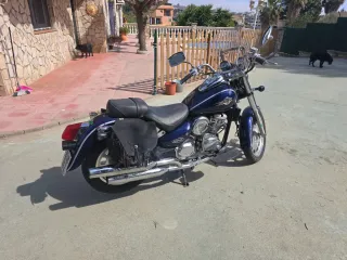 Daelim Cruiser Moto Azul