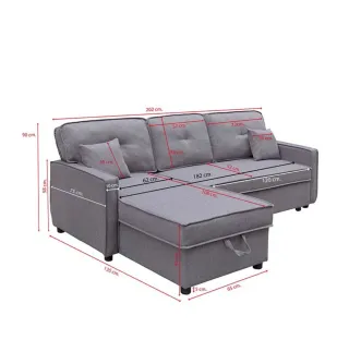 Canapé abatible con colchón