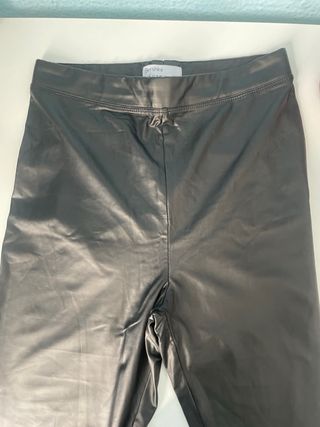 Mallas efecto piel negras talla M