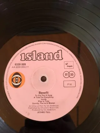 Jethro Tull Benefit Vinile LP