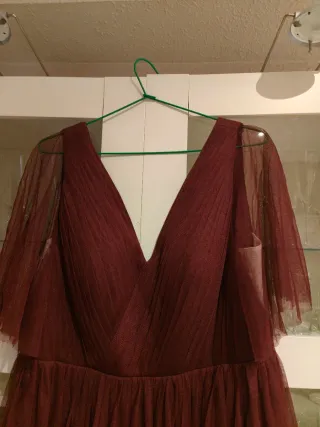 Vestido de fiesta/evento granate