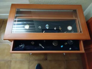 Mesa de centro madera y cristal