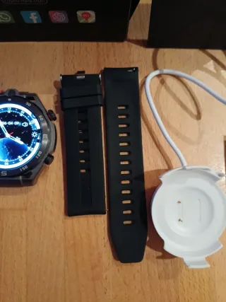 Smartwatch W&O Acepta SIM Negro/Gris