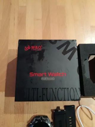 Smartwatch W&O Acepta SIM Negro/Gris