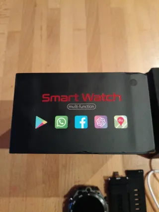 Smartwatch W&O Acepta SIM Negro/Gris