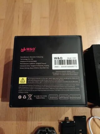 Smartwatch W&O Acepta SIM Negro/Gris