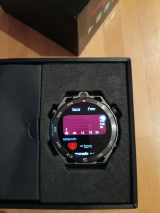 Smartwatch W&O Acepta SIM Negro/Gris