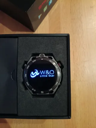 Smartwatch W&O Acepta SIM Negro/Gris