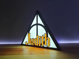 Lámpara Harry Potter con nombre personalizado