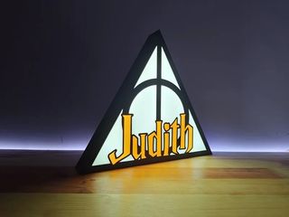 Lámpara Harry Potter con nombre personalizado
