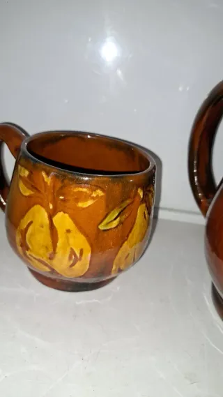 Juego de cerámica con diseño de frutas