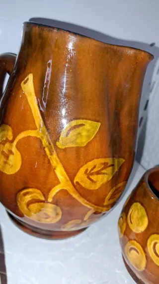 Juego de cerámica con diseño de frutas