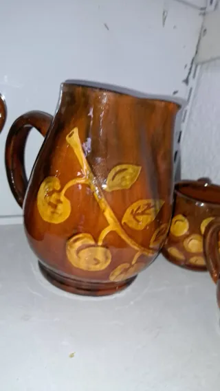 Juego de cerámica con diseño de frutas