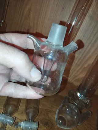 Lote de piezas de vidrio de laboratorio farmacia