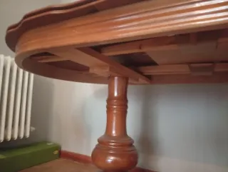 Mesa extensible madera con 6 sillas