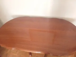 Mesa extensible madera con 6 sillas