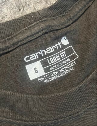 T-Shirt Carhartt S Verde Oliva Bolso