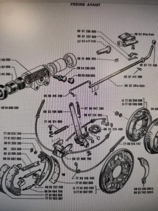 Soporte Freno de Mano Renault 4 Antiguo
